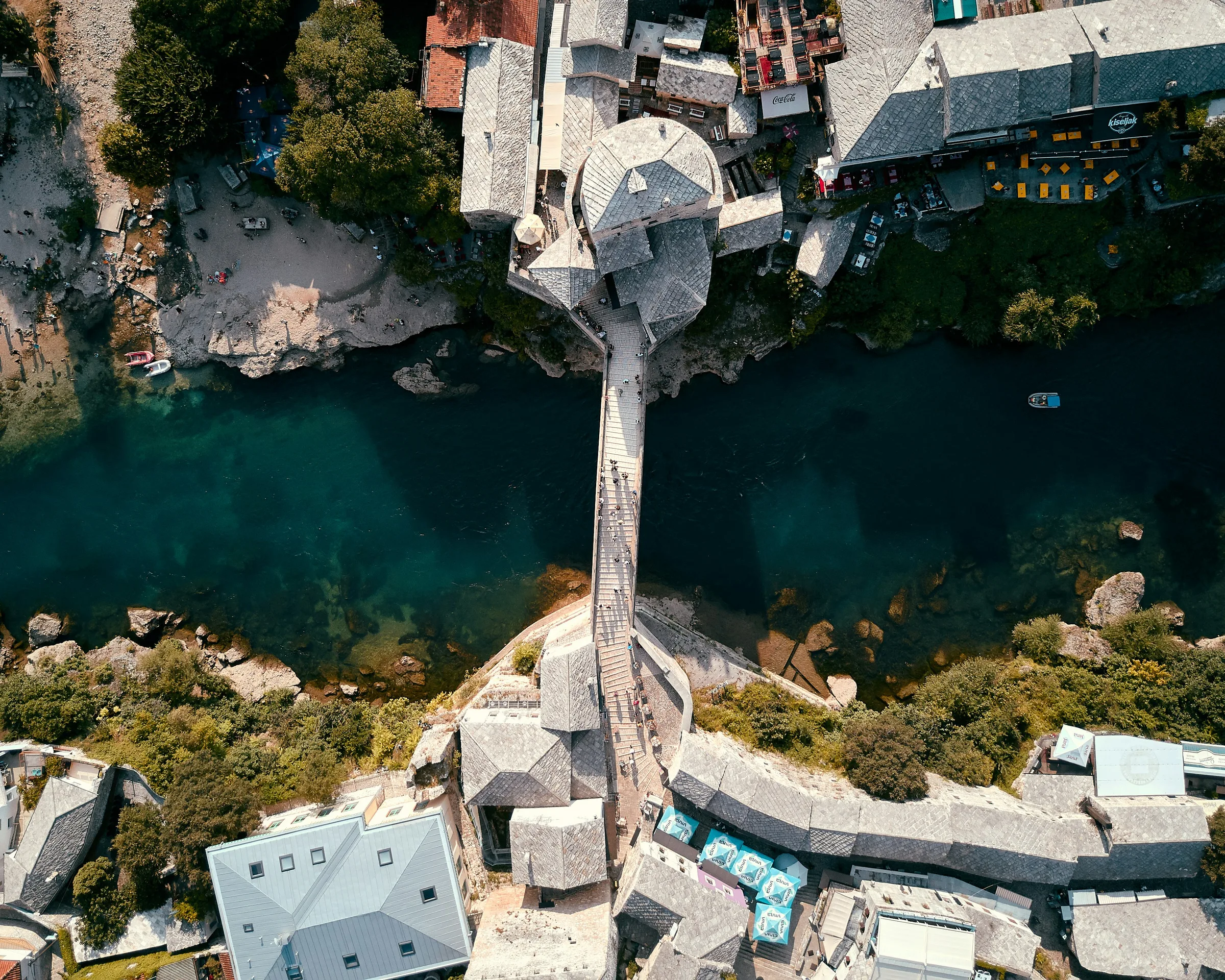 Aerial view of Old Bridge